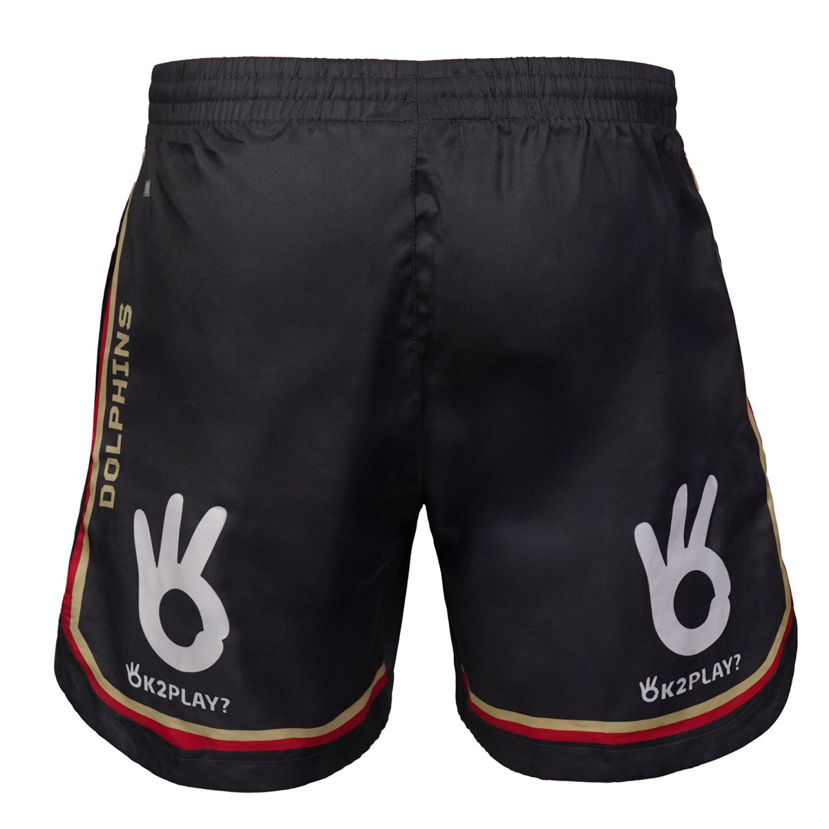 DOLPHINS MENS TRAINING SHORTS CHARC