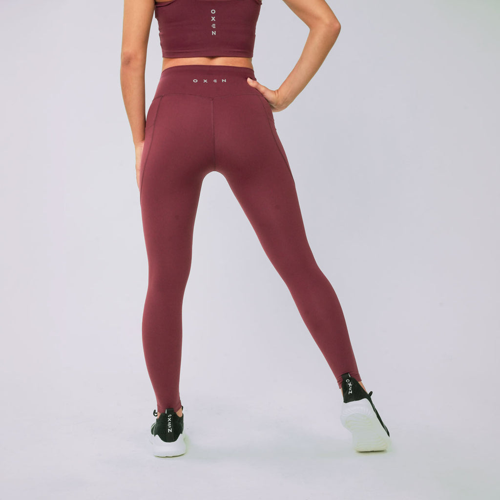 Oxen Womens Endure Sculpt Pocket Leggings Sienna