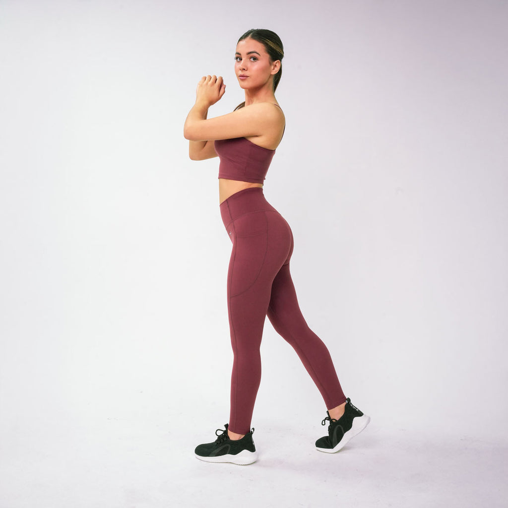 Oxen Womens Endure Sculpt Pocket Leggings Sienna