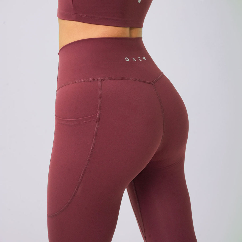 Oxen Womens Endure Sculpt Pocket Leggings Sienna