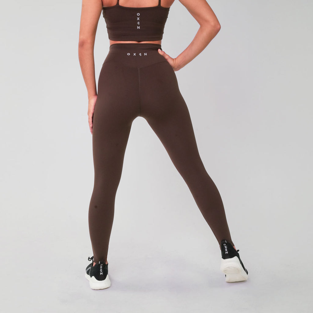 Oxen Womens Endure Sculpt Leggings Choc