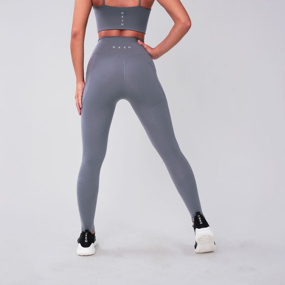 Oxen Womens Endure Sculpt Pocket Leggings Fossil