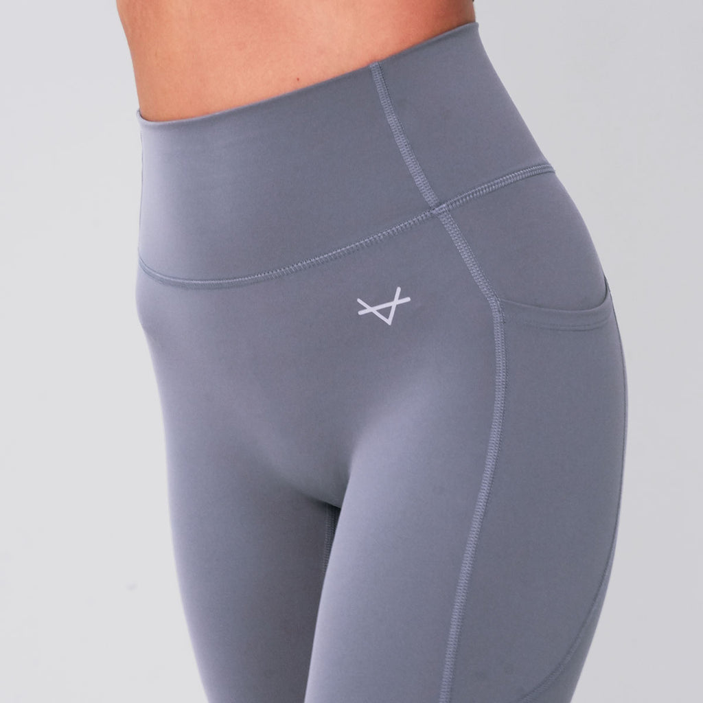 Oxen Womens Endure Sculpt Pocket Leggings Fossil