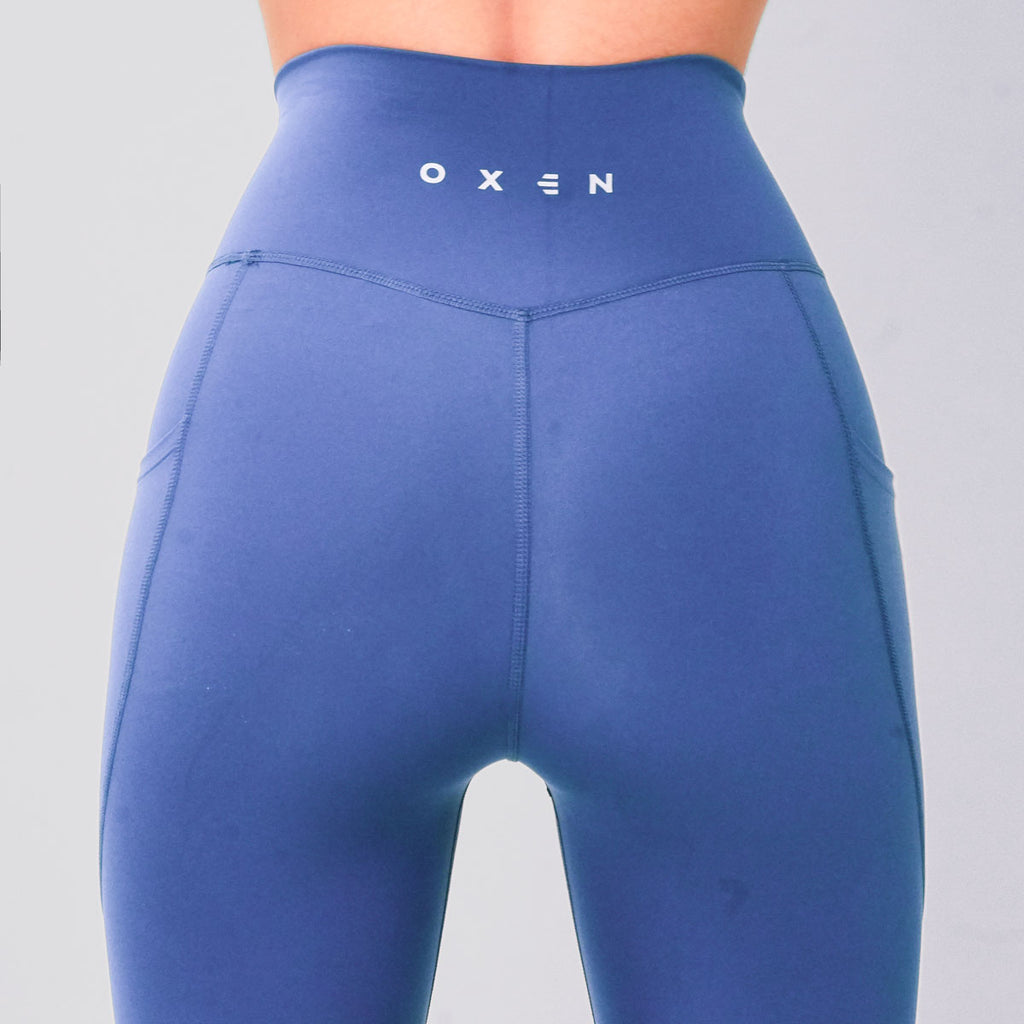 Oxen Womens Endure Sculpt Pocket Leggings Sapphire