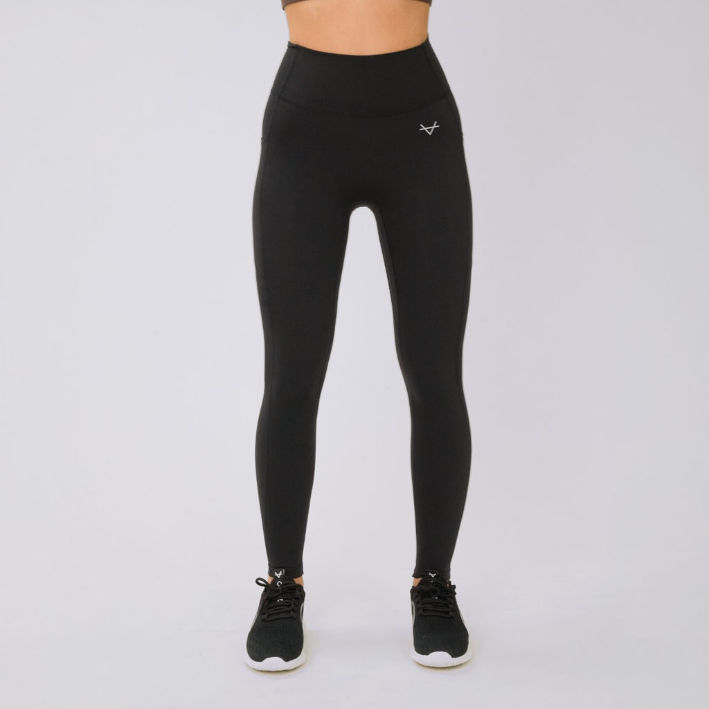 Oxen Womens Endure Sculpt Pocket Leggings Blk