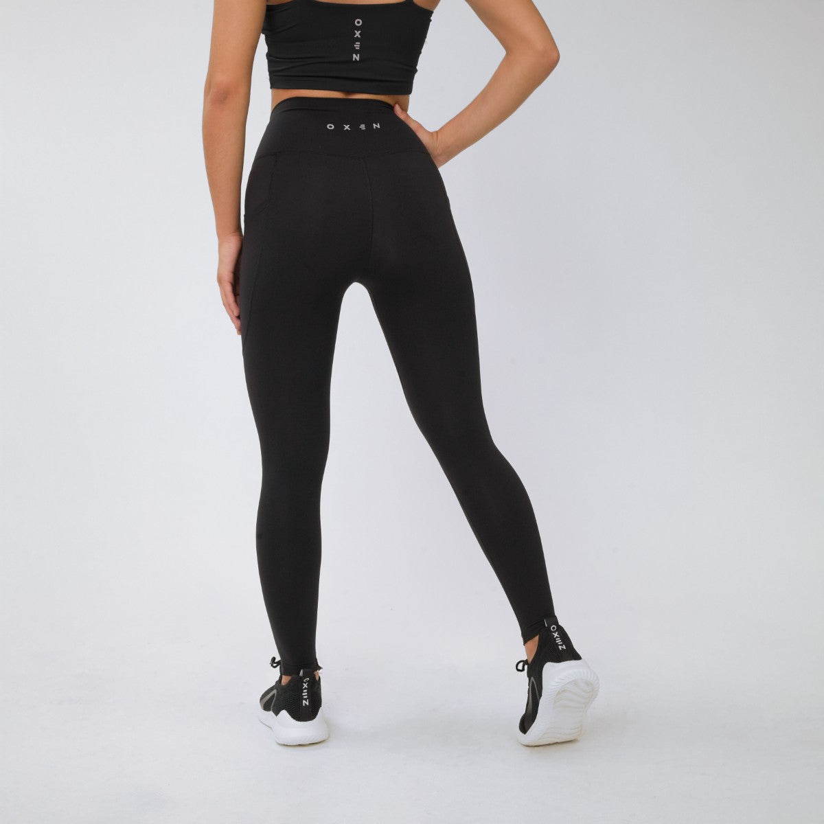 Oxen Womens Endure Sculpt Pocket Leggings Blk