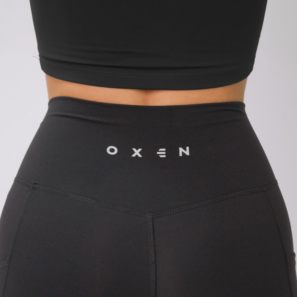Oxen Womens Endure Sculpt Pocket Leggings Blk