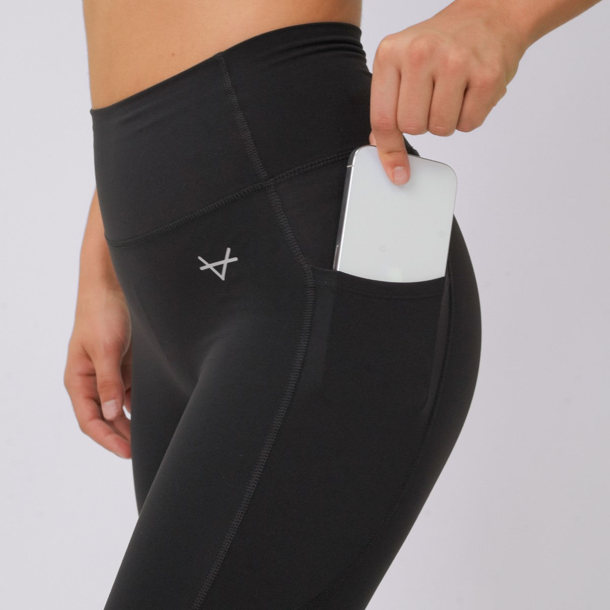 Oxen Womens Endure Sculpt Pocket Leggings Blk