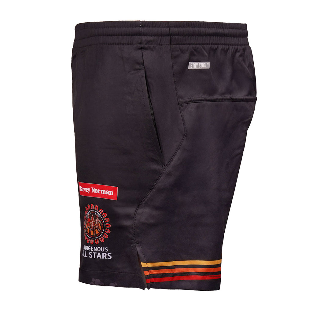 INDIGENOUS ALL STARS MENS TRAINING SHORT BLK
