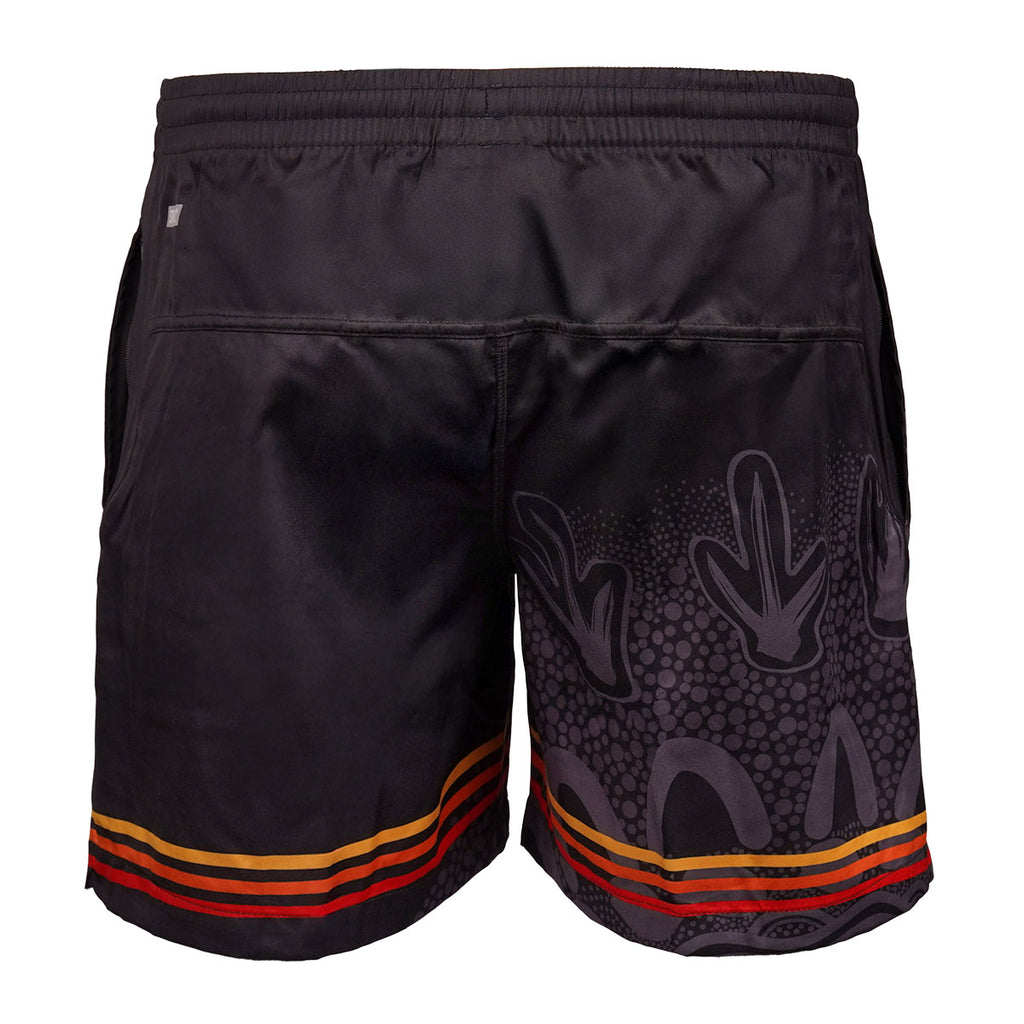 INDIGENOUS ALL STARS MENS TRAINING SHORT BLK