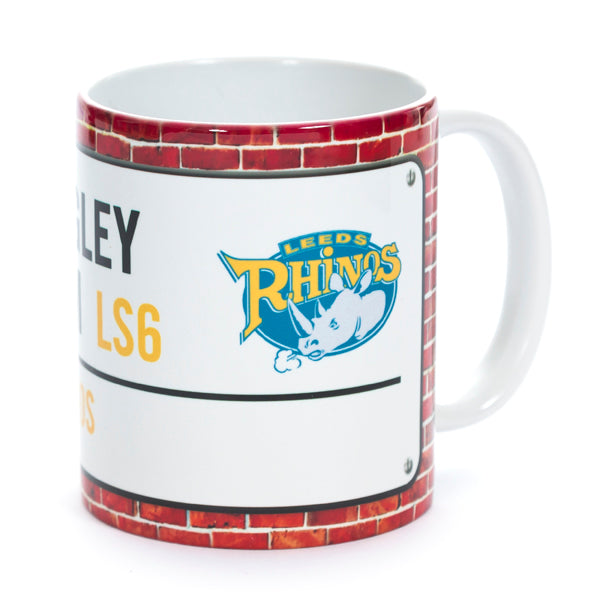 Leeds Rhinos Street Sign Mug