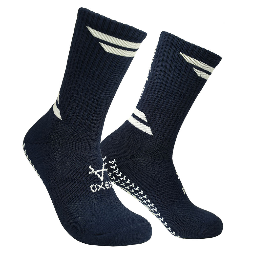 Oxen Grip Socks Navy/White JNR