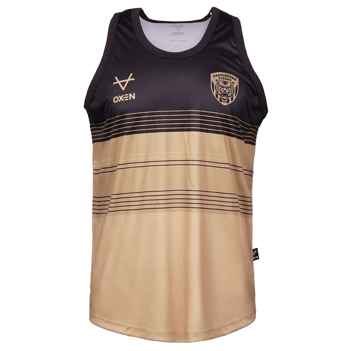 Castleford Tigers 2026 Centenary Print Singlet Blk/Gld JNR