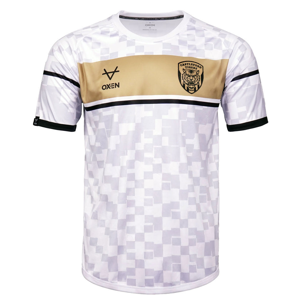 Castleford Tigers 2026 Centenary Print Tee Wht JNR