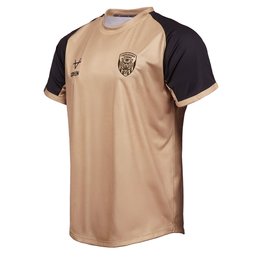 Castleford Tigers 2026 Centenary Training Tee Gold