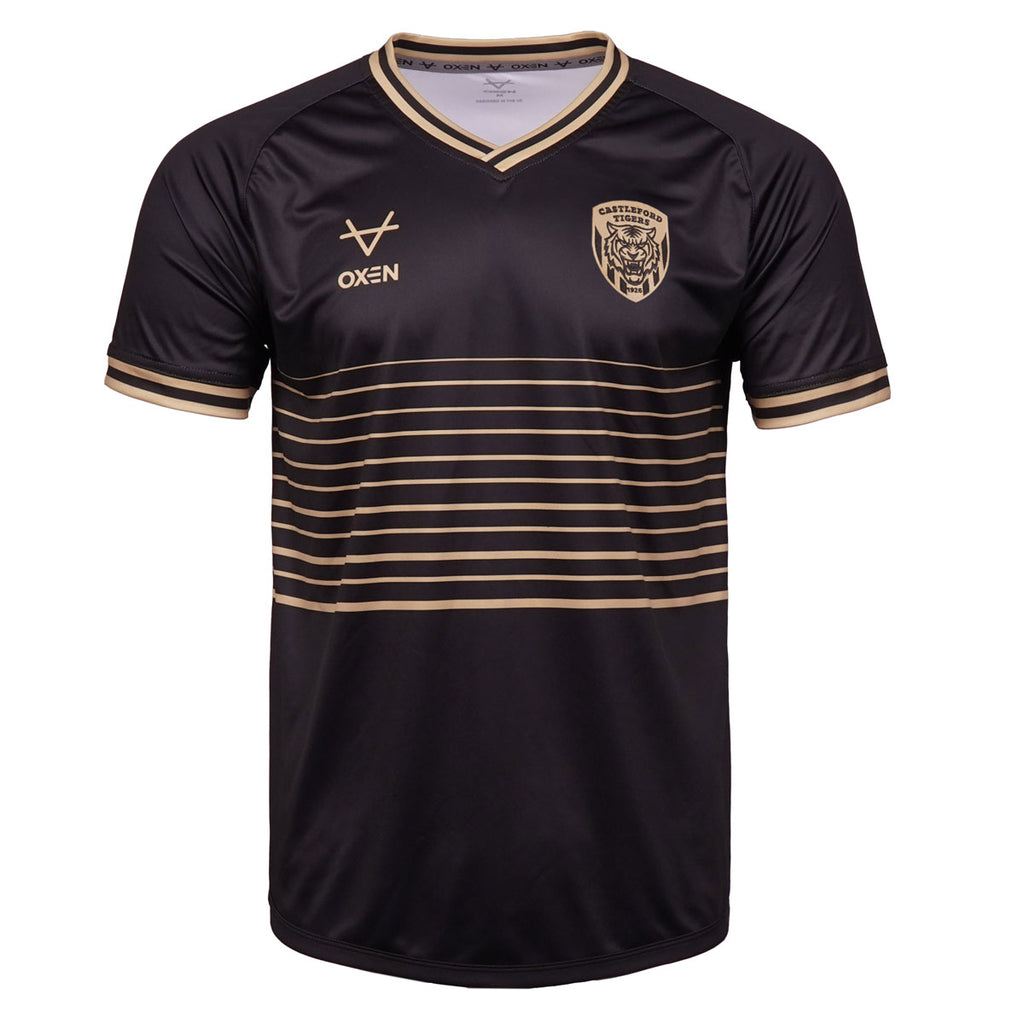 Castleford Tigers 2026 Centenary Print Tee Black JNR