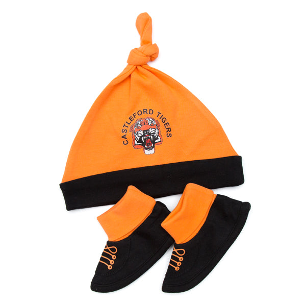 Castleford Tigers Orange Hat Booties Set