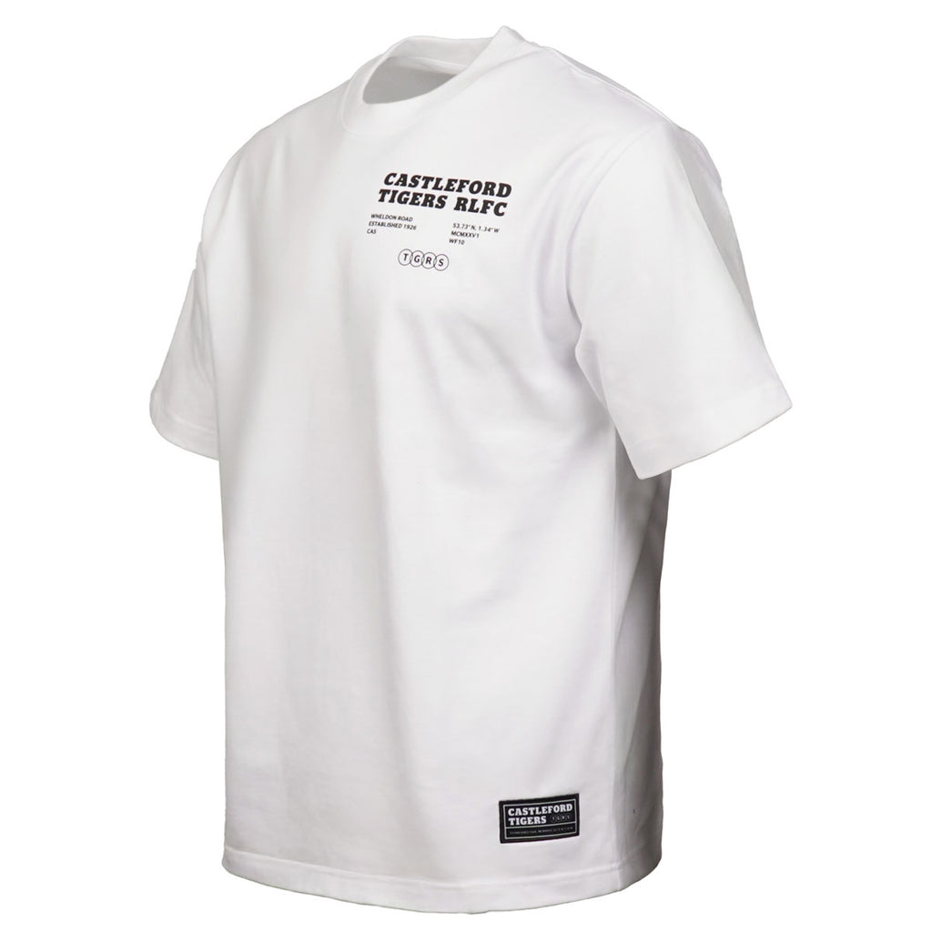 Castleford Tigers Oversized Tee White