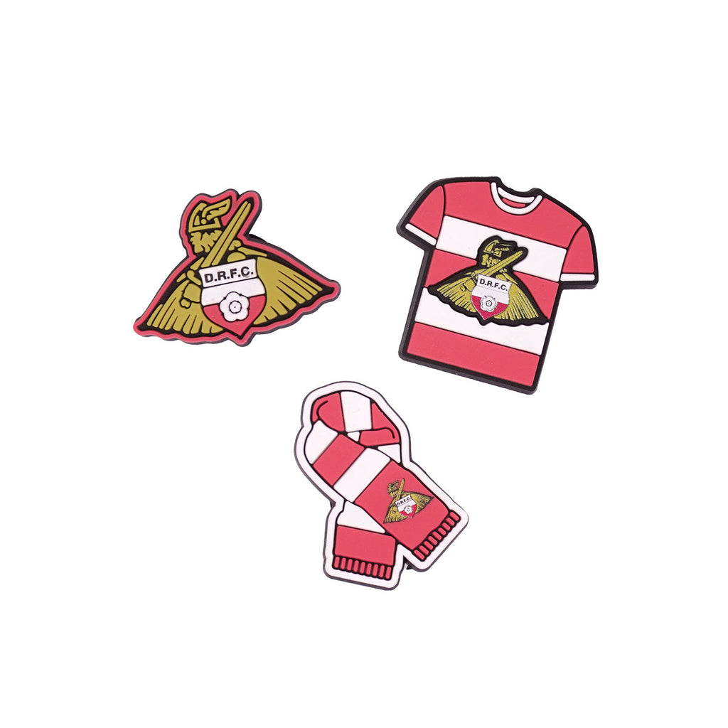 Doncaster Rovers 3pk Shoe Charms