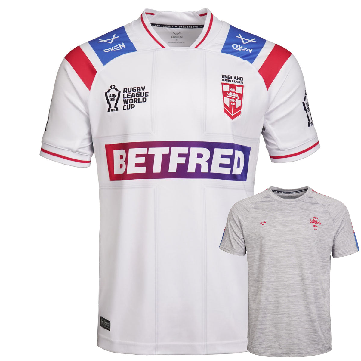 England RL 2026 WC Replica Jersey & Free Tee