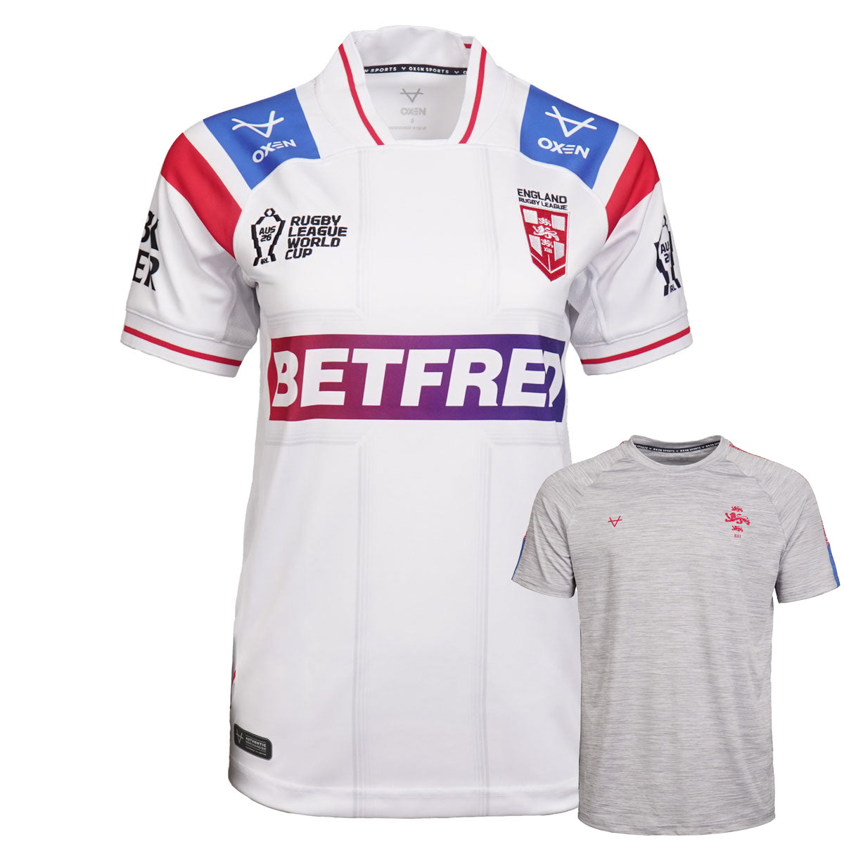 England RL 2026 WC Replica Jersey Ladies & Free Tee
