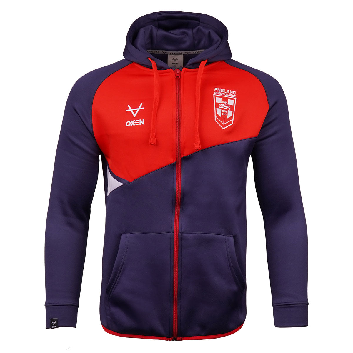 England RL Chest Panel FZ Hoody