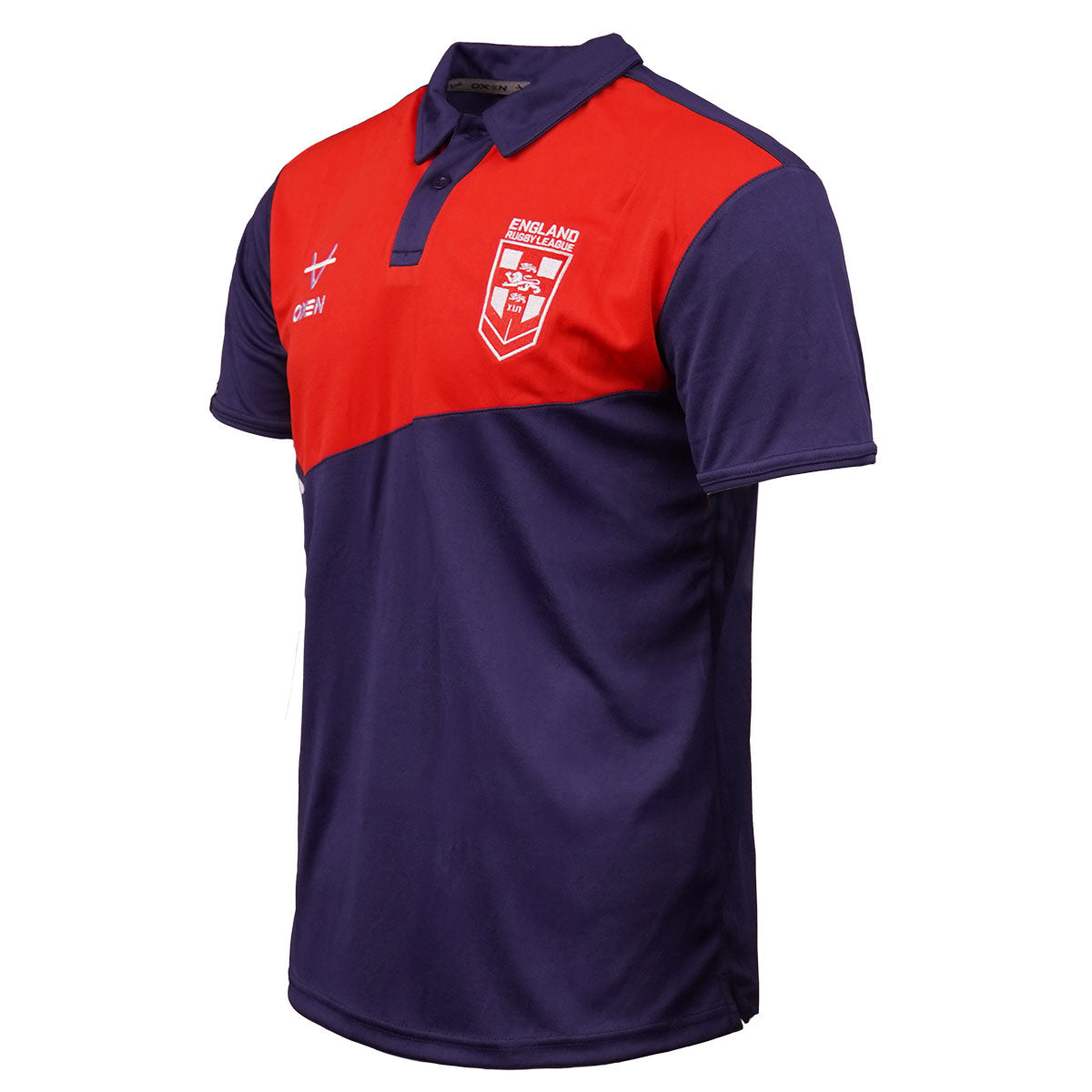 England RL Chest Panel Polo Navy