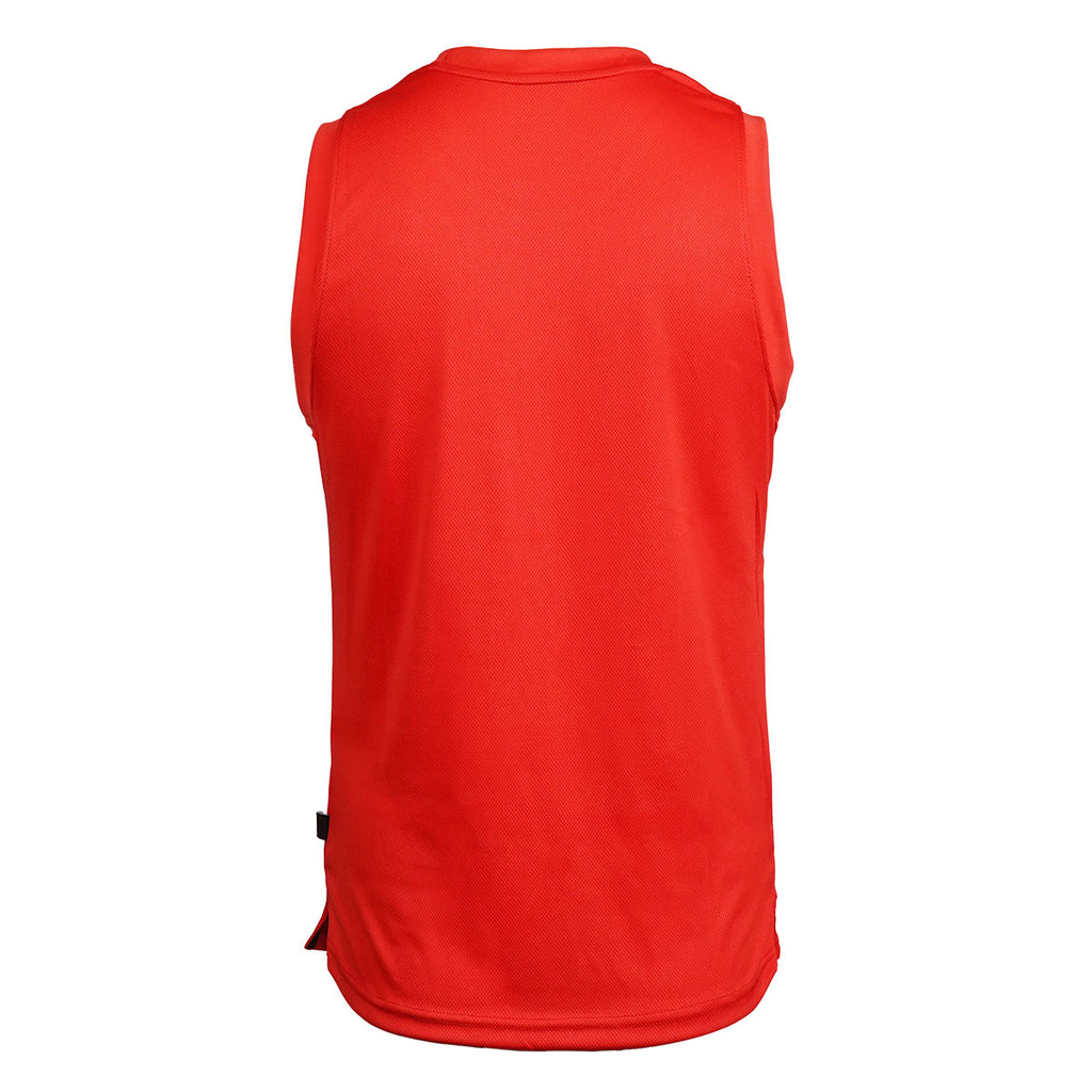 England RL Chest Panel Singlet Red