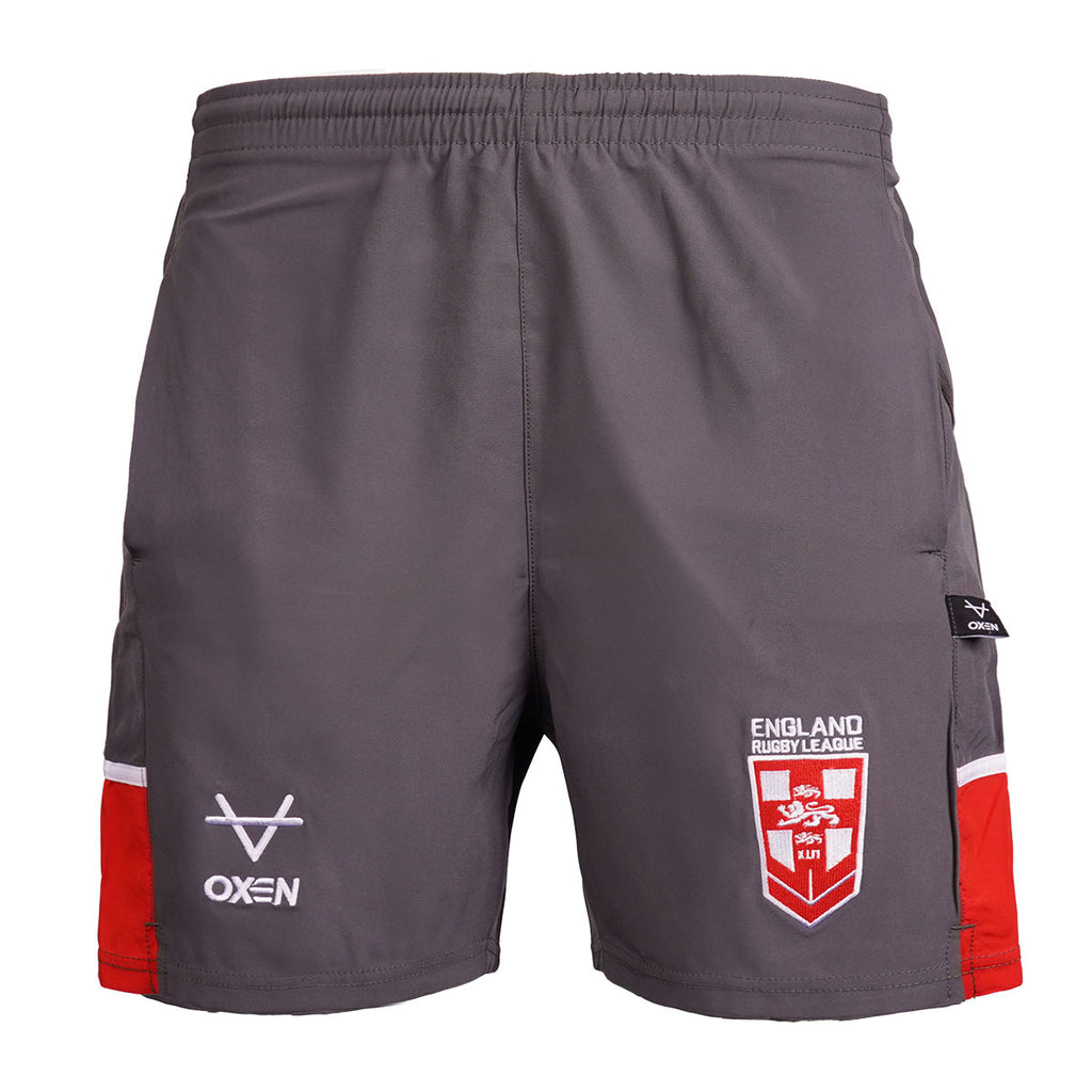 England RL Charcoal Shorts JNR