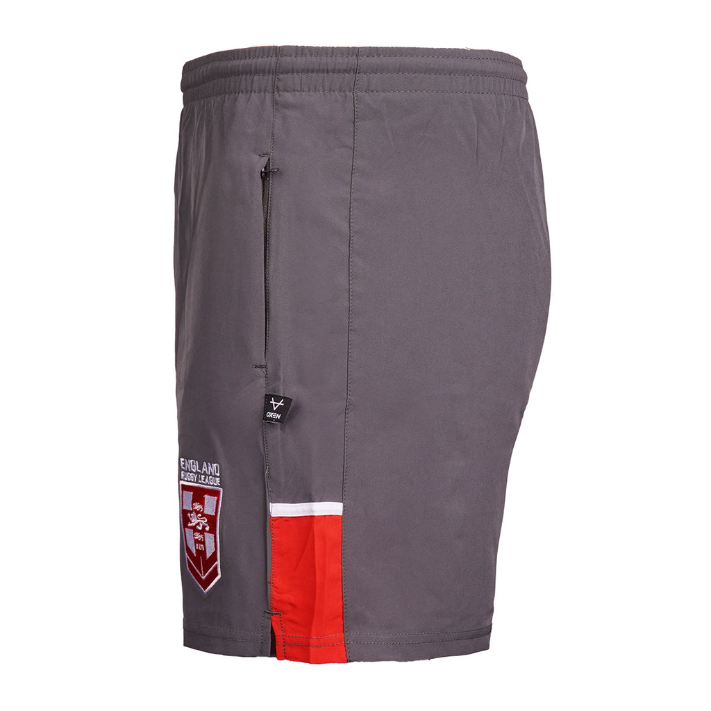 England RL Charcoal Shorts JNR