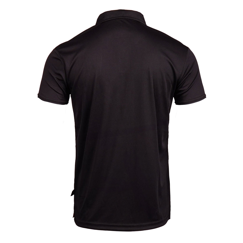 England RL Front Panel Polo Black