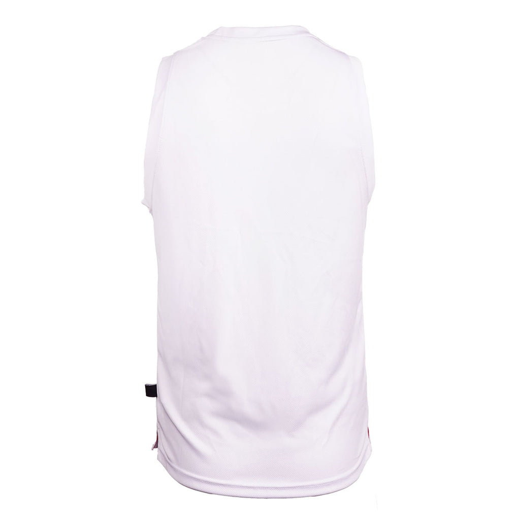England RL Front Panel Singlet White