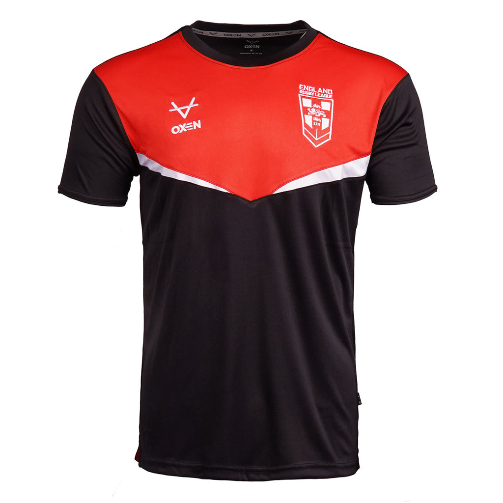 England RL Front Panel Tee Black