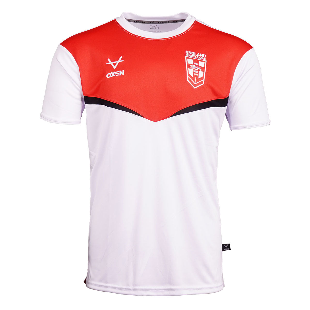 England RL Front Panel Tee White