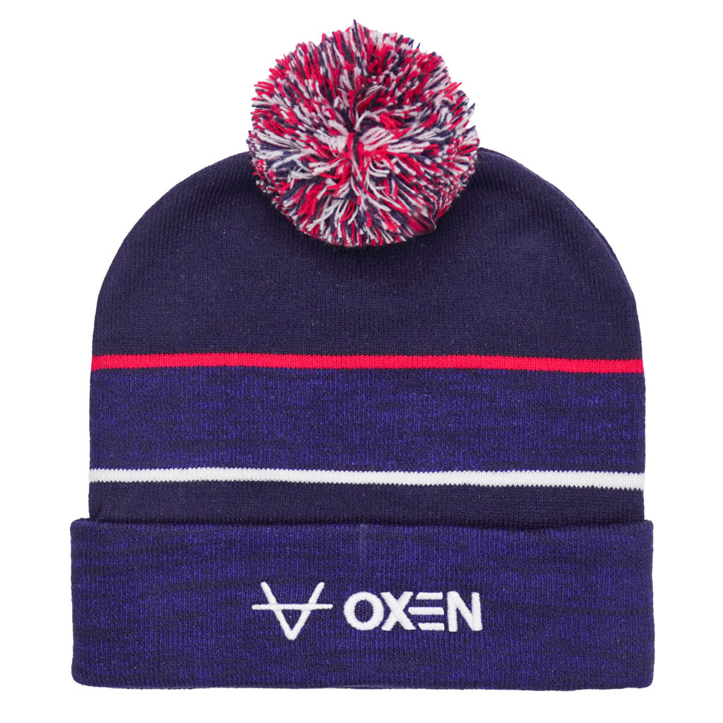 England RL Navy Marl Bobble Hat