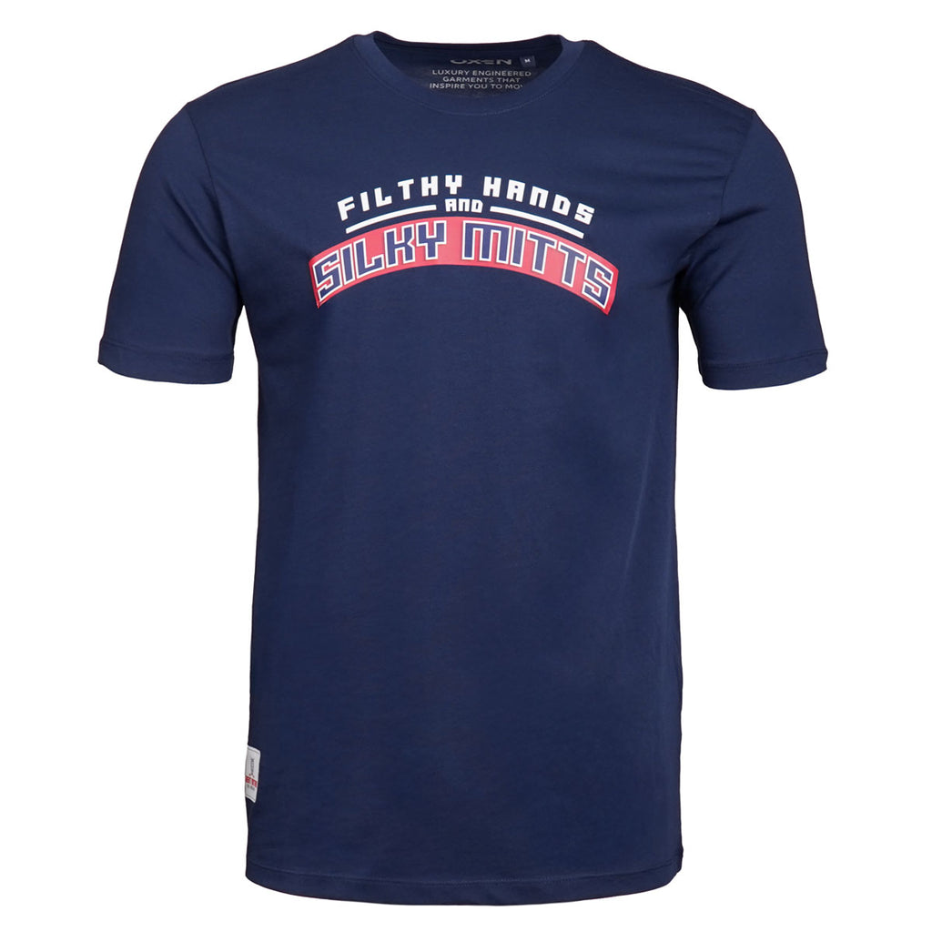 GB Ice Hockey Mitts Tee Navy