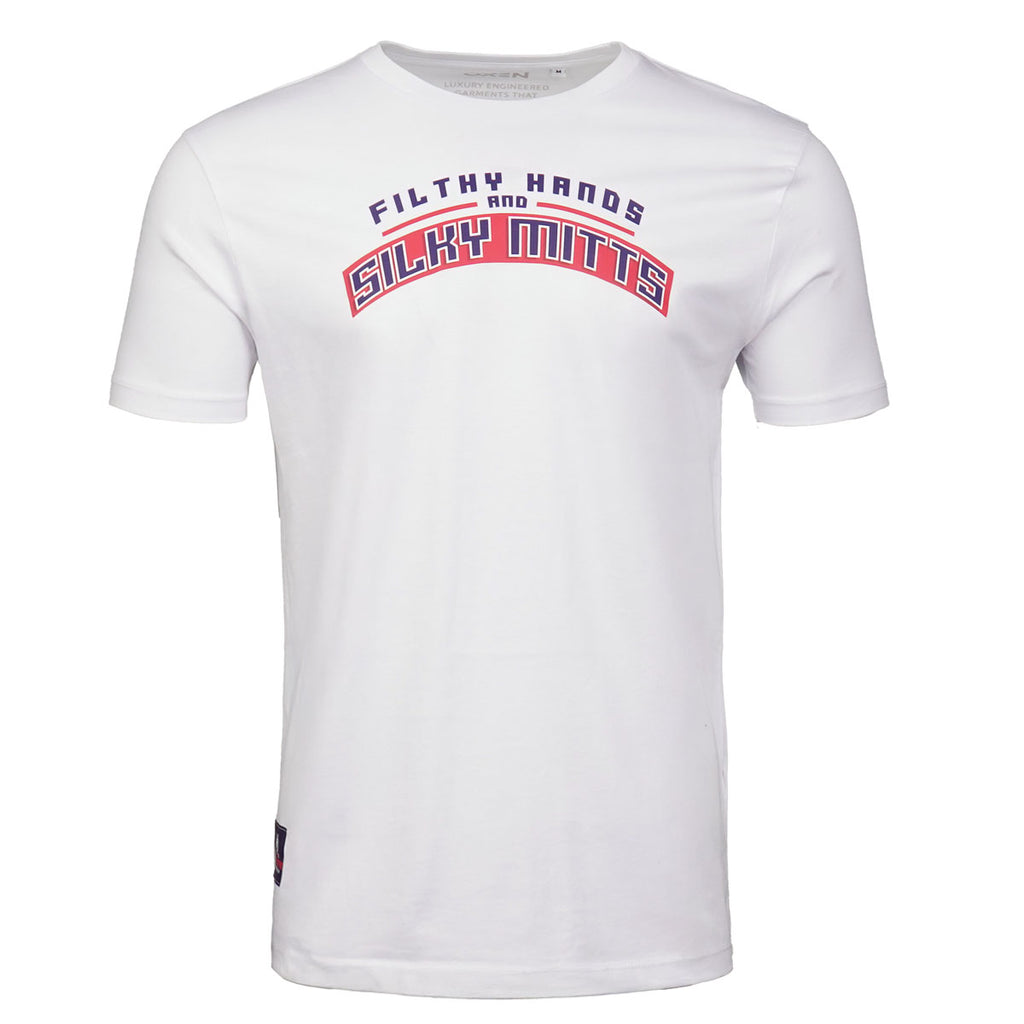 GB Ice Hockey Mitts Tee White