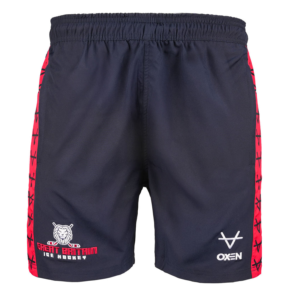 GB Ice Hockey Stripe Gym Shorts