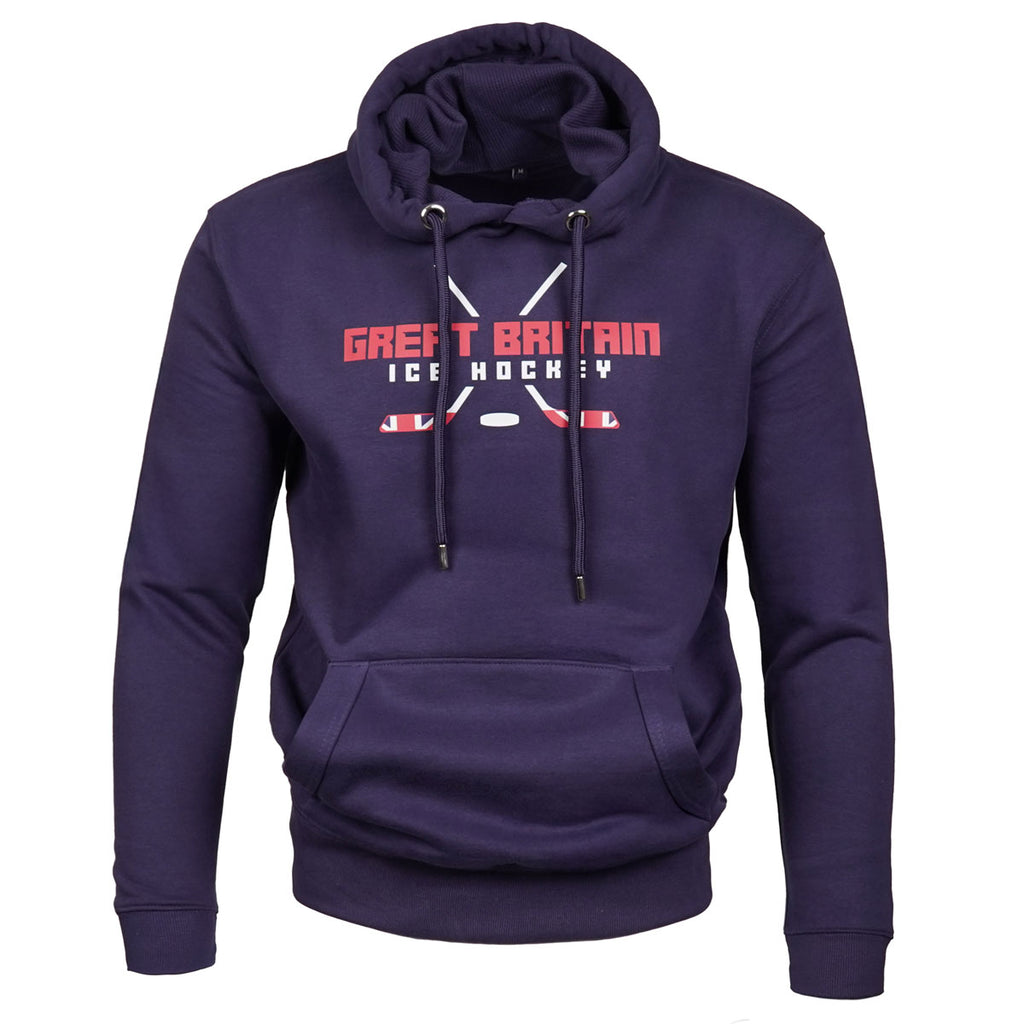 GB Ice Hockey Sticks Hoody Navy
