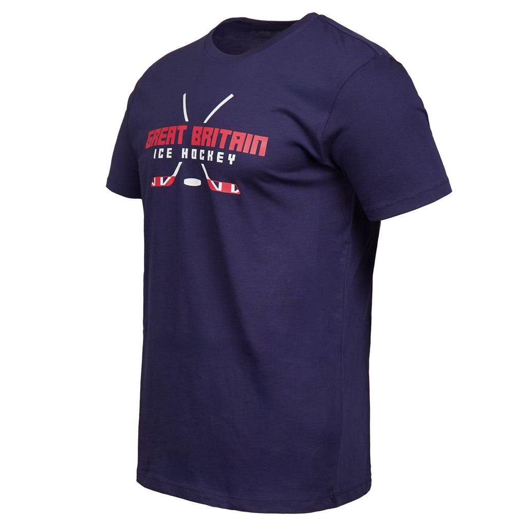 GB Ice Hockey Sticks Tee Navy