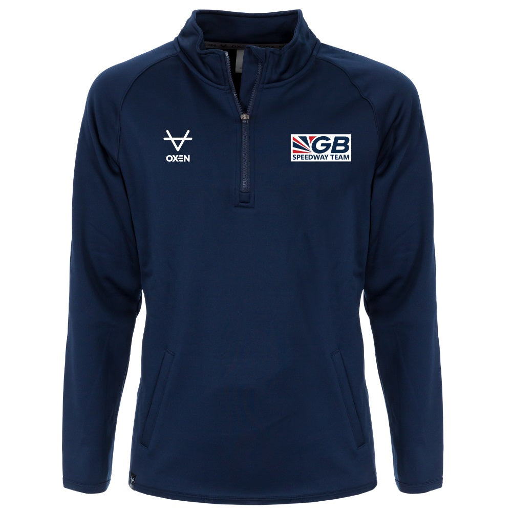GB Speedway Team Junior Core Tech 1/4 Zip Navy