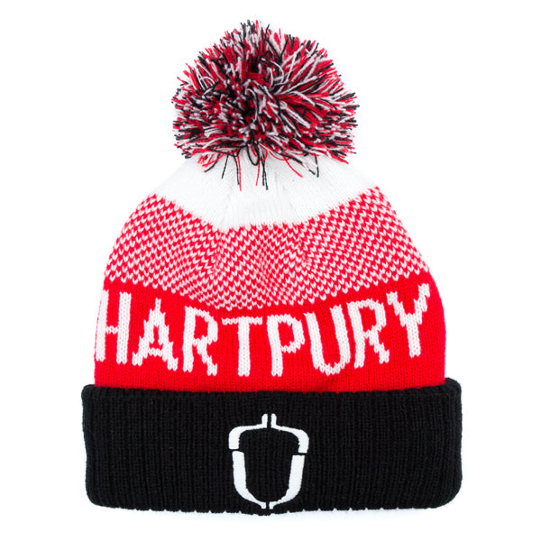 Hartpury White Text Beanie