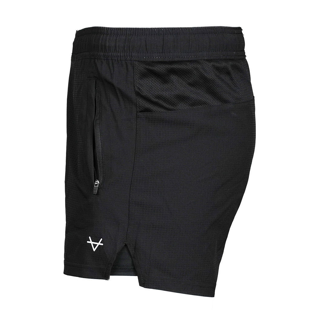 KS Fusion 5 Inch Run Shorts Black