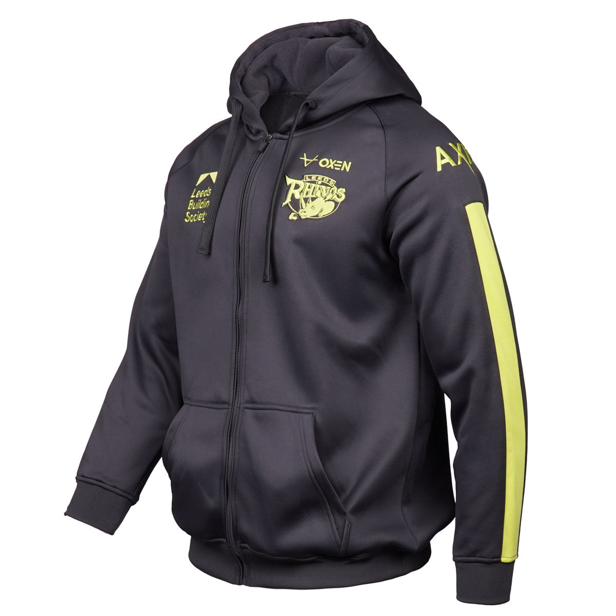 Leeds Rhinos 2026 Charcoal FZ Hoody JNR