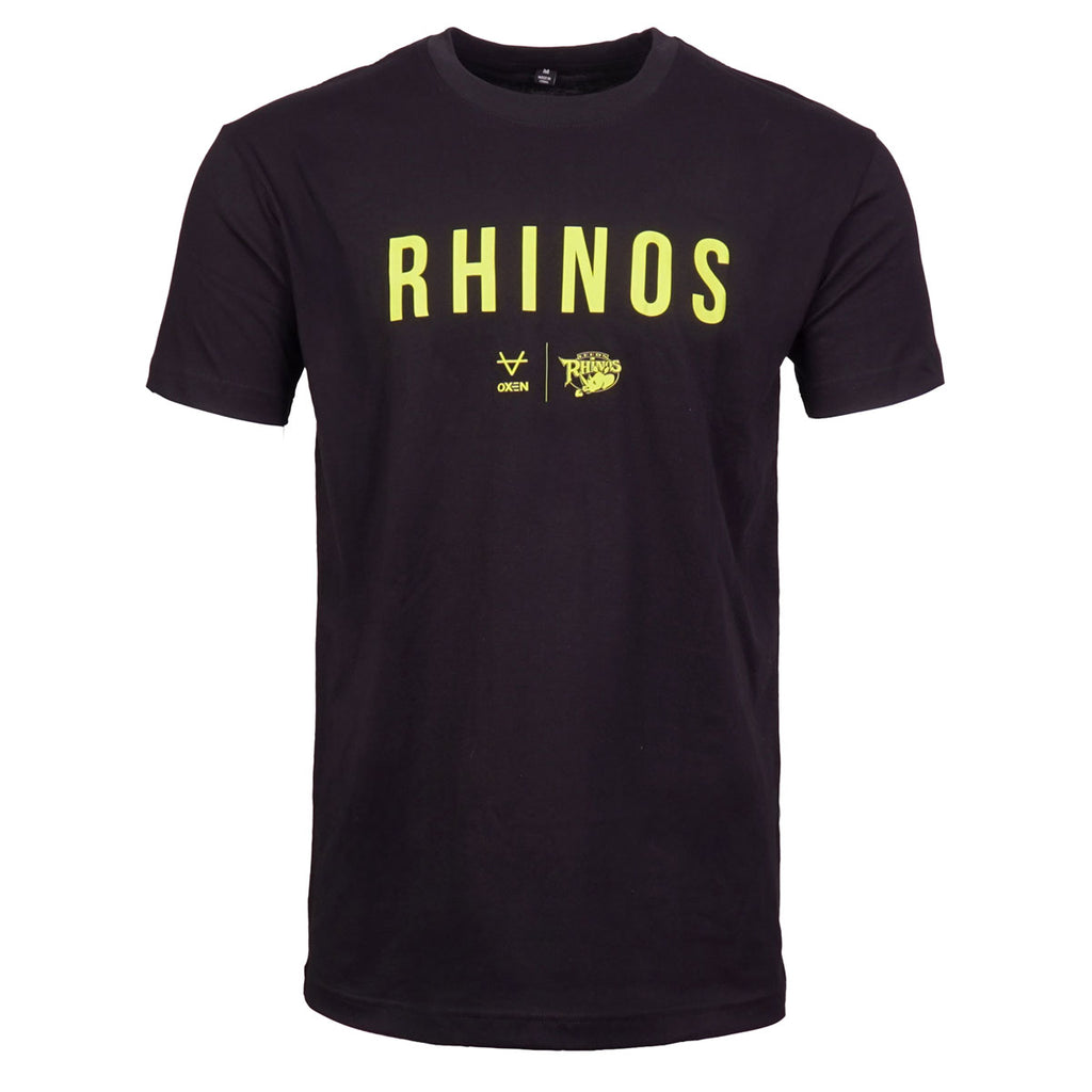 Leeds Rhinos 2026 Cotton Tee Black