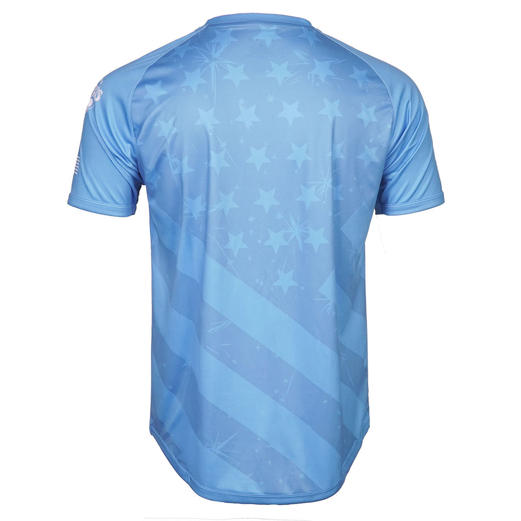 Leeds Rhinos Nevada Tee Cyan JNR