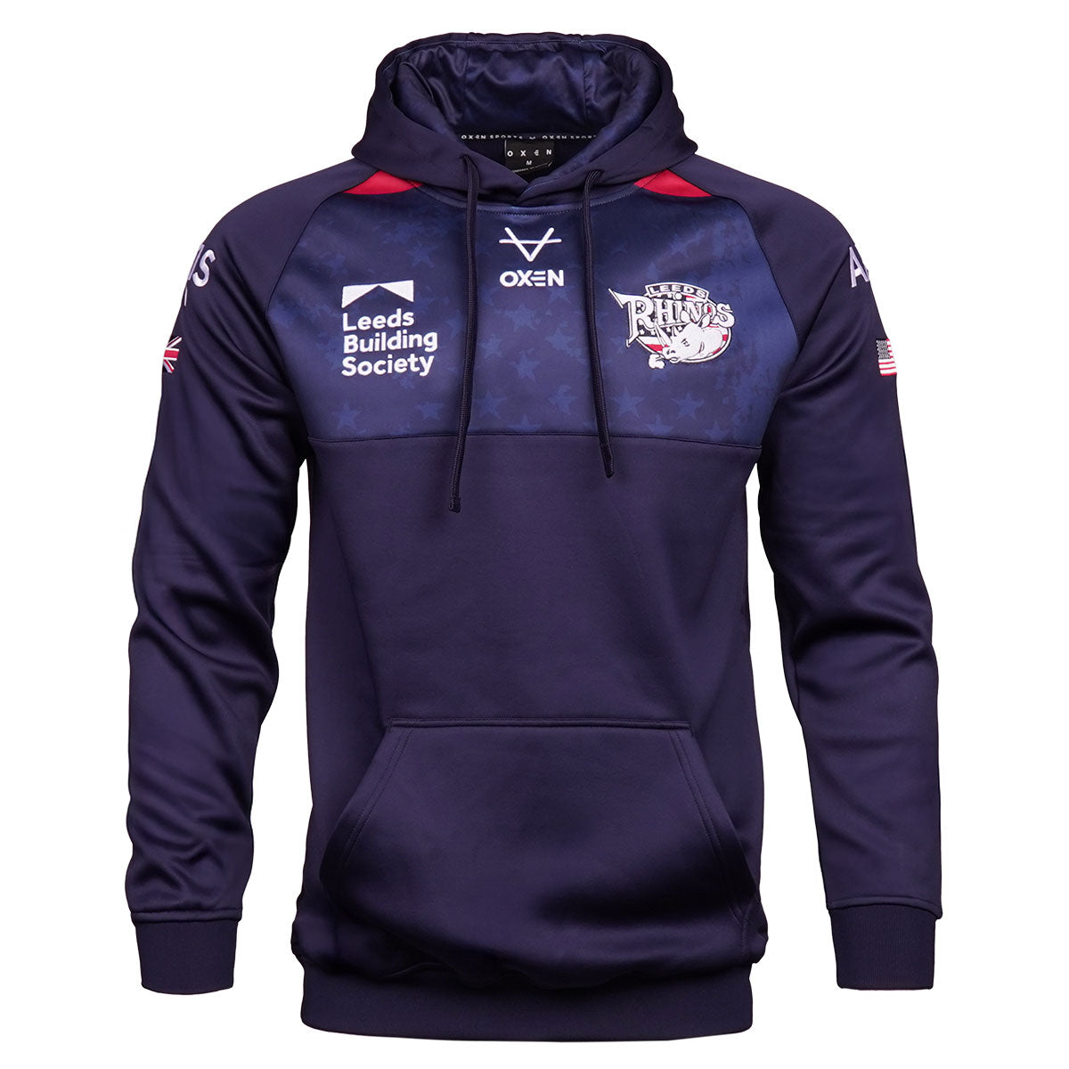 Leeds Rhinos 2026 USA OH Hoody Nvy JNR