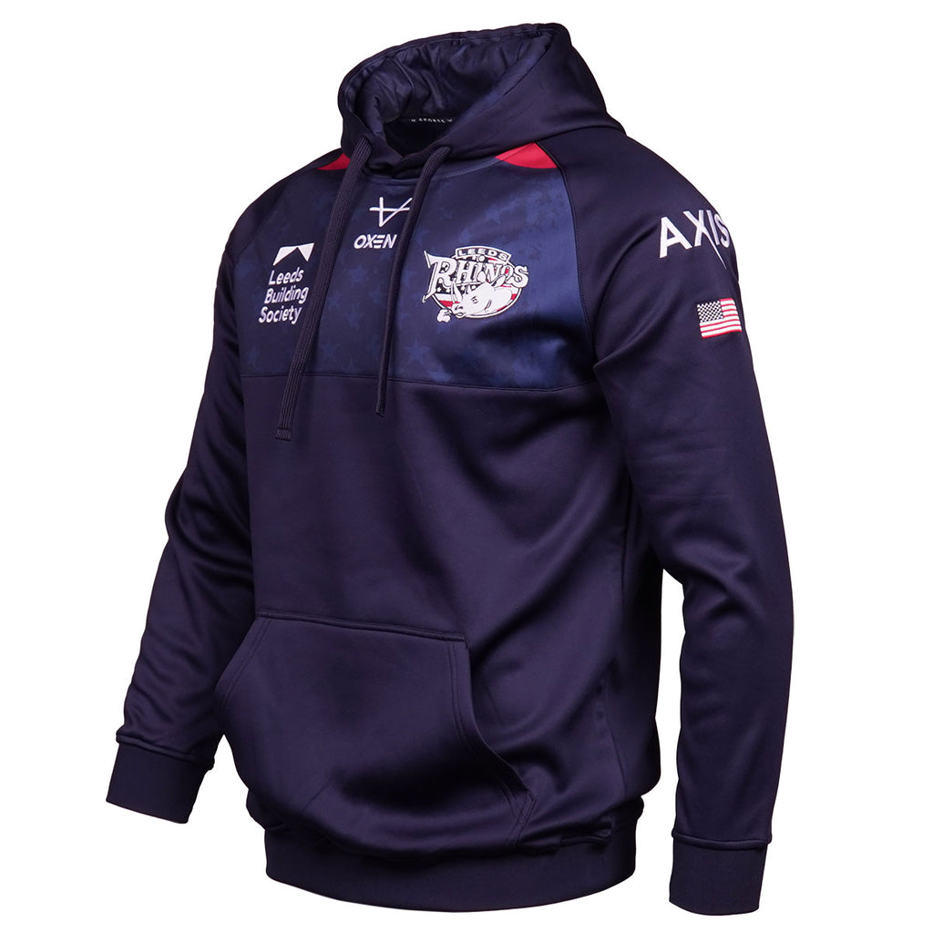 Leeds Rhinos 2026 USA OH Hoody Nvy JNR