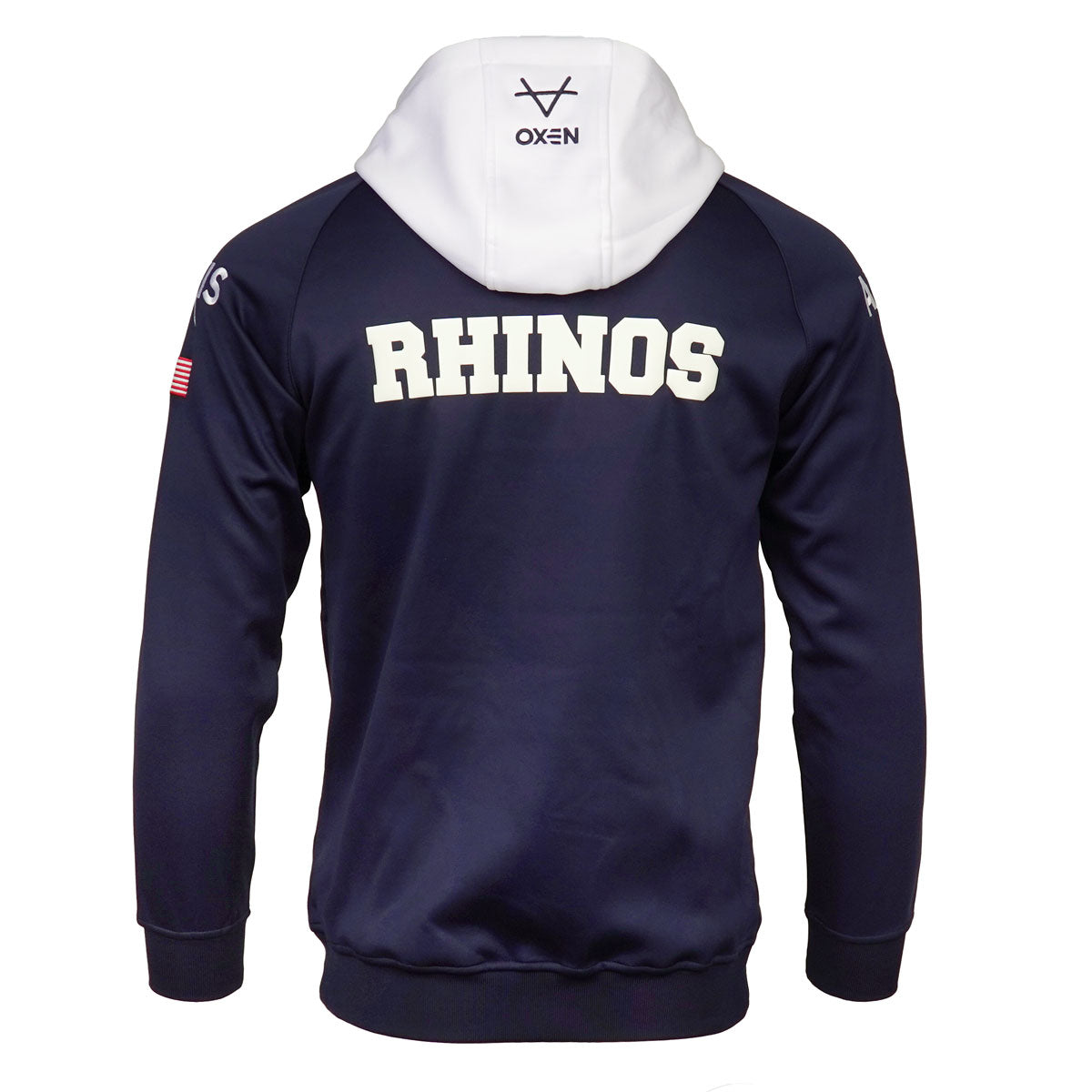 Leeds Rhinos 2026 USA OH Hoody Wht JNR
