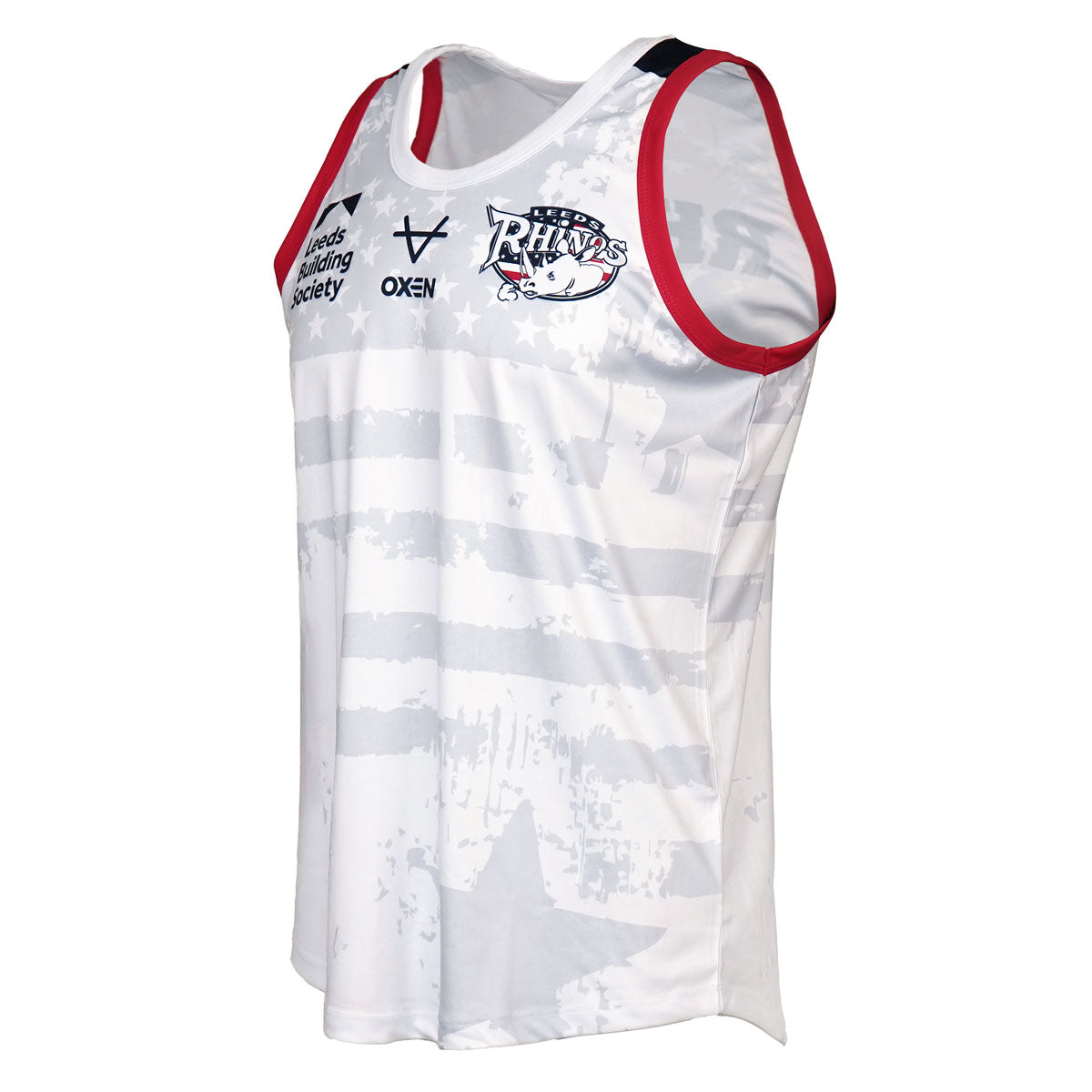 Leeds Rhinos 2026 USA Singlet Wht
